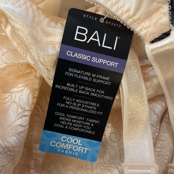 Bali Wirefree Double Support Bra 42C Porcelain - Picture 5 of 7